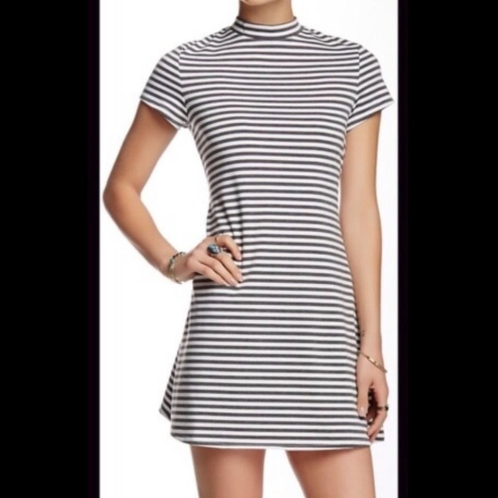 fp beach dress striped casual